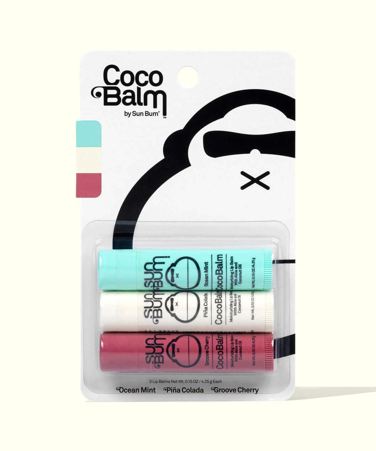 CocoBalm Lip Balm 3-Pack - 3-Pack, Moisturizing
